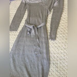 🩶 GRAY  DRESS  / LONG SLEEVE  / SIZE S